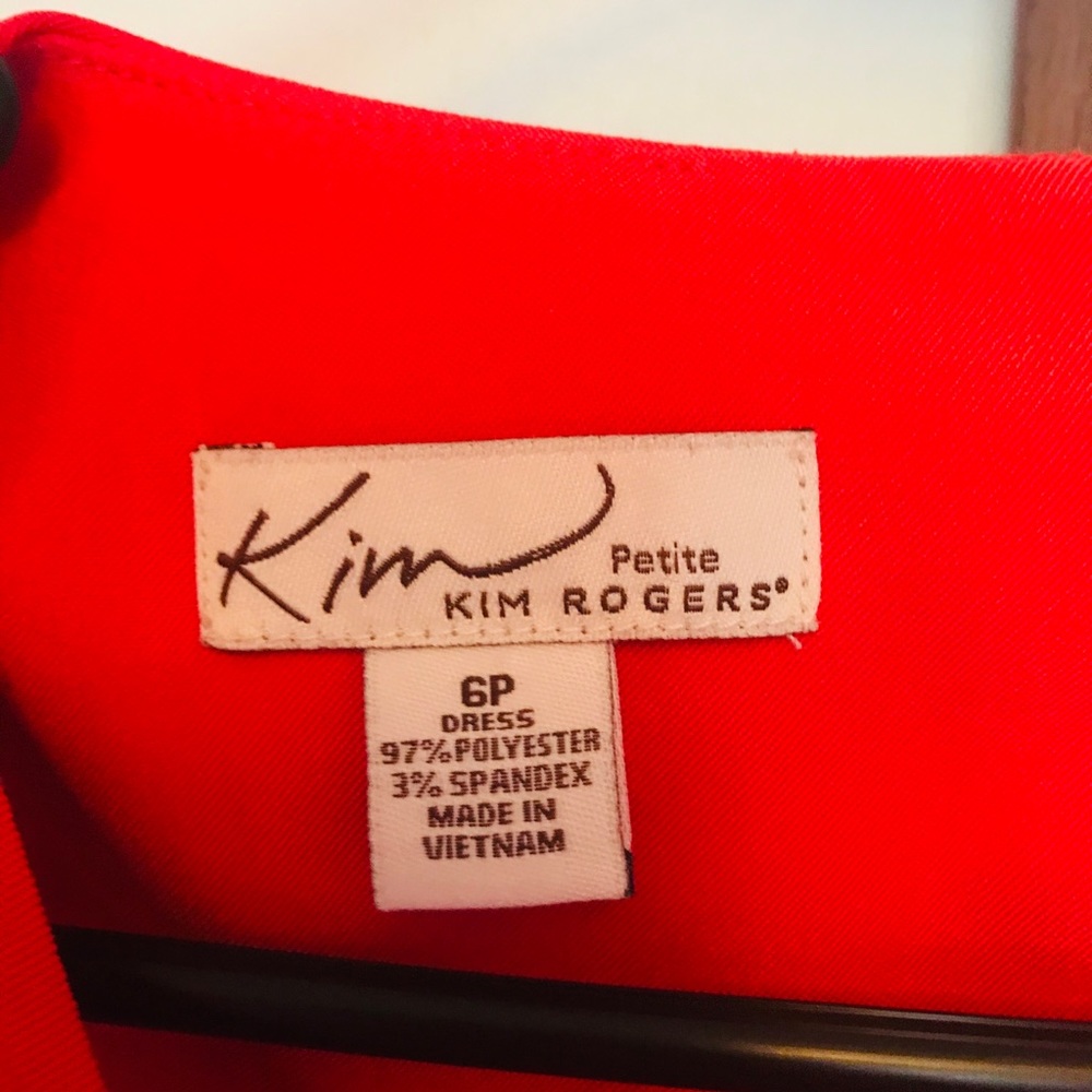 Petite Kim Rogers Red/Orange dress